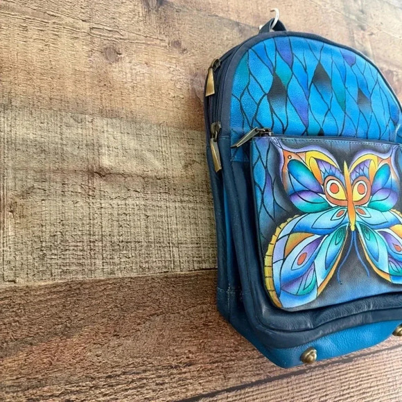 NWT Sukriti Kolkata Handbag Collection One Of A Kind Hand painted- Leather - Picture 3 of 11